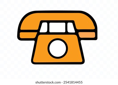 Ilustración de icono de Vector plano de teléfono