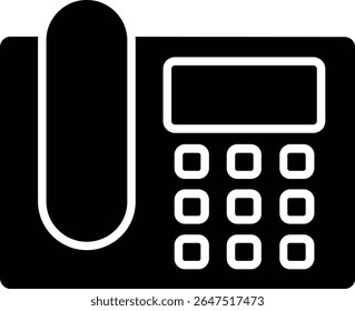 Design des Vektorsymbols für Telefonglyph