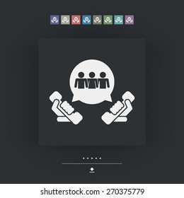Telephone group icon