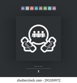 Telephone group icon