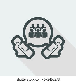 Telephone group icon