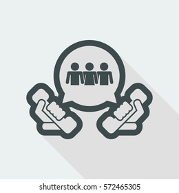 Telephone group icon