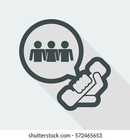 Telephone group icon