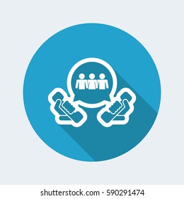 Telephone group icon