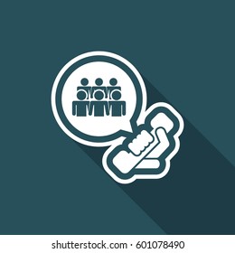 Telephone group icon