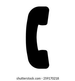 Telephone handset icon