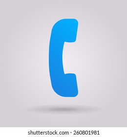 Telephone handset icon