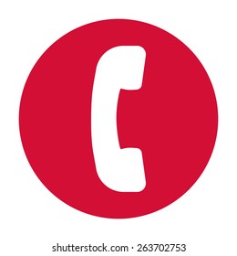 Telephone handset icon