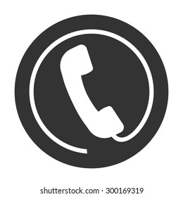 Telephone handset icon