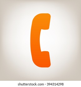 Telephone handset icon