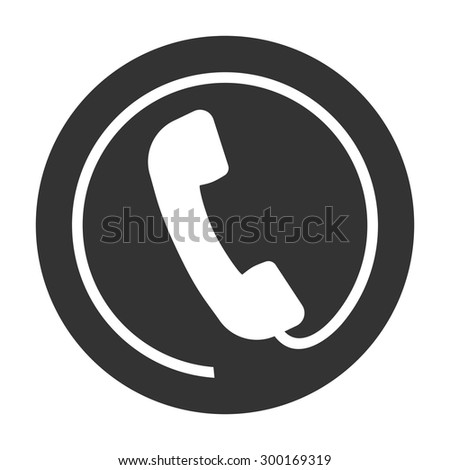 Telephone handset icon