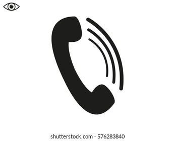 telephone, handset, icon, vector illustration eps10