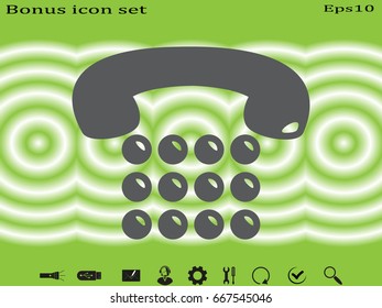 telephone, handset, icon, vector illustration eps10