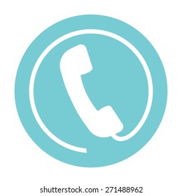 Telephone handset, telephone receiver icon