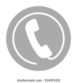 Telephone handset, telephone receiver icon