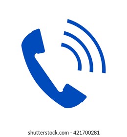 Telephone handset, telephone receiver icon