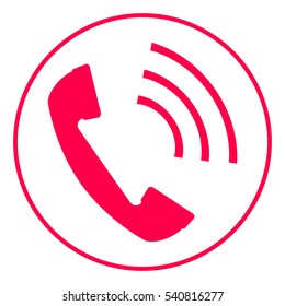 Telephone handset, telephone receiver icon