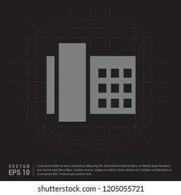 Telephone Icon - Black Creative Background - Free vector icon