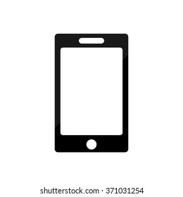 telephone icon  - black vector icon
