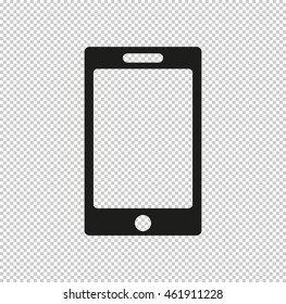 telephone icon  - black vector icon