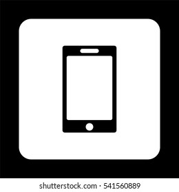 telephone icon  - black vector icon