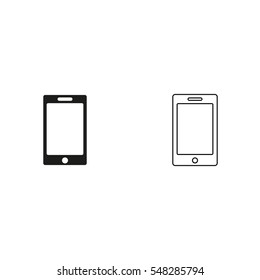 telephone icon  - black vector icon