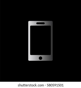 telephone icon -  black vector icon