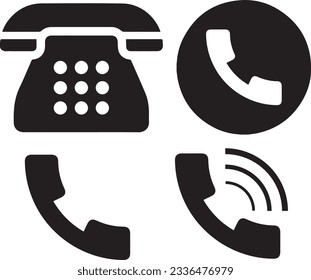 Telephone Icon, Call Symbol vector, Phone symbol 