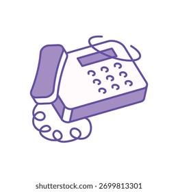 Telefonsymbol sauber und moderne Vektorgrafik