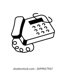 Telefonsymbol sauber und moderne Vektorgrafik