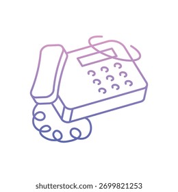 Telefonsymbol sauber und moderne Vektorgrafik