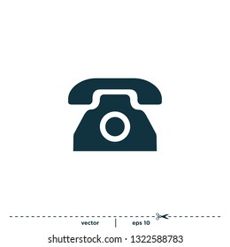 telephone icon collection vector 