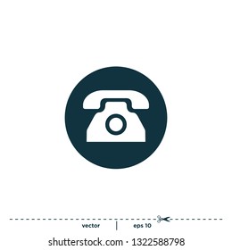telephone icon collection vector 