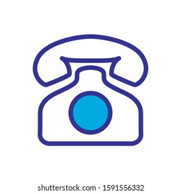 telephone icon, color style icon