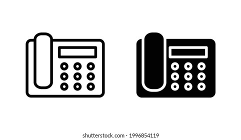 Telephone icon for computer, web and mobile app 