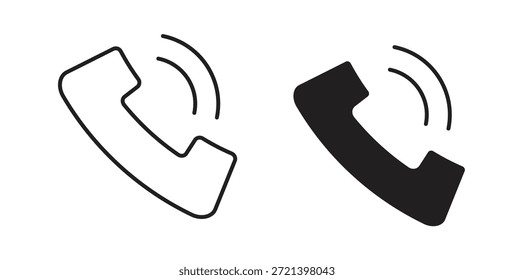Conjunto de concepto de icono de teléfono. Colección de íconos simple