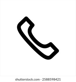 Telephone icon. Contact us illustration vector. Symbol in plat style.