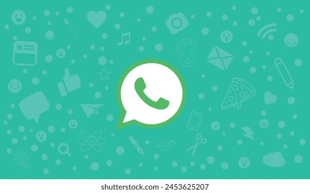 Telephone icon contact us, mobile application in a Background Vector Art Icon Symbol Design Template Flat Style Vector