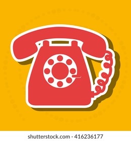 Diseño de icono de teléfono 