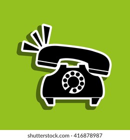 telephone icon  design 