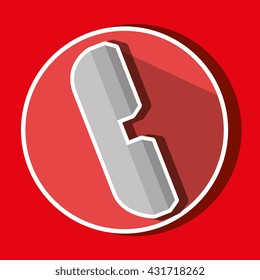 telephone icon  design 