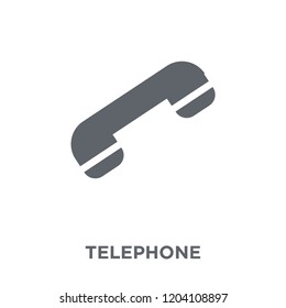 Telephone icon. Telephone design concept from Electronic devices collection. Simple element vector illustration on white background.