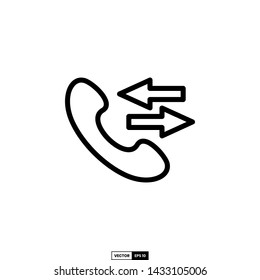 Telephone icon, design inspiration vector template for interface