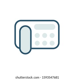 Telephone icon design template, color style