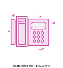 Telephone icon design vector
