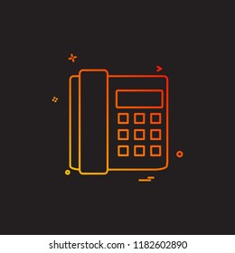 Telephone icon design vector