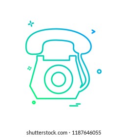 Telephone icon design vector