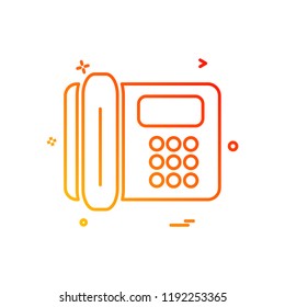 Telephone icon design vector