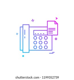 Telephone icon design vector