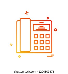 Telephone icon design vector